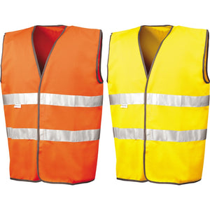 Mens Safeguard Motorist High Visibility Vis Bright Safety Vest Top (EN471)