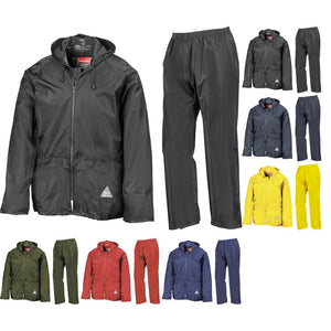 Mens Result Heavyweight Waterproof Colour Jacket and Trouser Suit Set