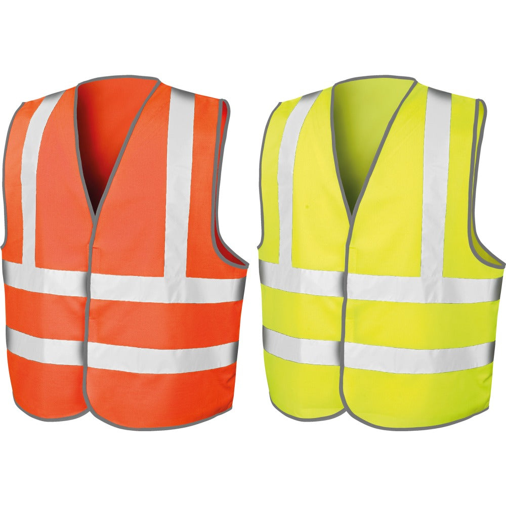 Mens Result Core Motorway Fluorescent High Visibility Hi Vis Safety Vest Top