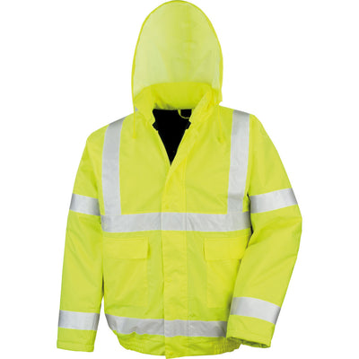 Mens Results Core High Visibility Hi Vis Waterproof Winter Blouson Jacket EN471