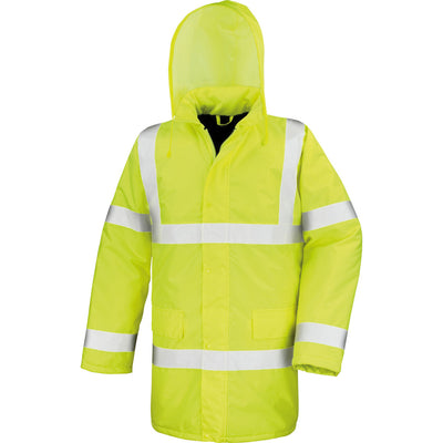 Mens Result Winter Warm Thermal Waterproof Core EN471 Motorway Coat