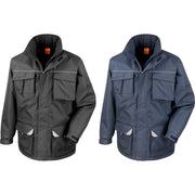 Mens Result Work Guard Sabre Long Microfleece Lined Jacket Coat