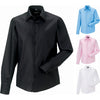 Mens Russell Collection Long Sleeve Tailored Ultimate Non Iron 100% Cotton Shirt