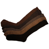 6 x Mens Winter Warm Wool Blend Long Hose KNEE HIGH Socks with Terry Cushion