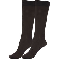 6 x Men's Cotton Rich Ribbed Long Hose / Knee High Socks