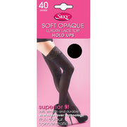 1 x Ladies Women Silky 40 Denier Soft Opaque Winter Warm Lace Top Hold Ups