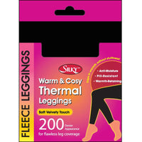 1 x Ladies Women Silky Thermal Warm 200 Denier Fleece Leggings
