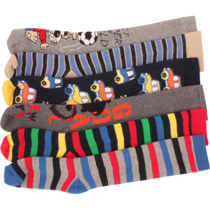 12 x Boys Kids Children Wellington Welly Motif Design Thermal Warm Long Socks