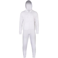 Unisex Adult Cotton Rich Plain Colour All in One Baggy Loose Suit Hood