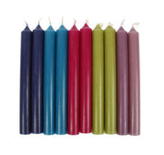 6 x Dinner Bistro Candles Non Drip Table Stick Tapered Taper Candls Colour Color
