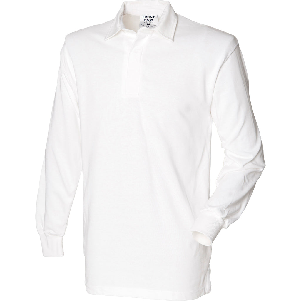 Mens Long Sleeve Original Rugby 100% Cotton Collar Neck Shirt