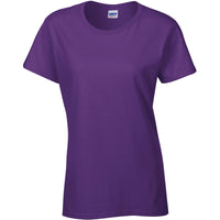 Ladies Women Gildan Heavy Cotton Short Sleeve Plain Colour T Shirt Top