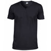 Mens Gildan Softstyle V Neck Short Sleeve Plain Colour Cotton T Shirt
