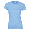Ladies Women Gildan Softstyle Ringspun Cotton Plain Short Sleeve T Shirt Top