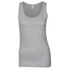 Ladies Women Gildan Softstyle Plain Cotton Polyester Sleeveless Vest Tank Top