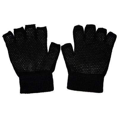 Adult Half Finger Fingerless Magic Gripper Gloves Britwear