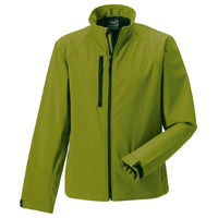 Mens Russell Softshell Microfleece Lined Colour Jacket Top (XS to 4XL)