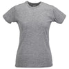 Ladies Women Russell Slim 100% Cotton Colour Short Sleeve T Shirt Top