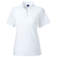 Ladies Women Russell Classic Polyester Cotton Polo Neck Collar Shirt Top