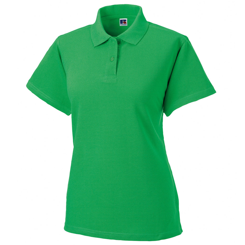 Ladies Women Classic Colour 100% Cotton Polo Neck Collar Shirt Top