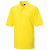 Mens Russell Classic 100% Cotton Colour Pique Polo Neck Collar Shirt Top