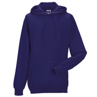Mens Russell Hooded Hoodie Colour Cotton Blend Straight Cut Sweatshirt Top