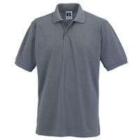 Mens Russell Hardwearing 60°C Wash Colour Polo Neck Collar Shirt Top (XS to 6XL)