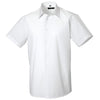 Mens Russell Collction Short Sleeve Polycotton Easycare Tailored Poplin Shirt