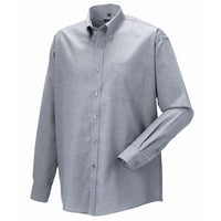 Mens Russell Collection Long Sleeve Oxford Cotton Rich Ultra Smart Shirt