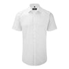 Mens Russell Collection Short Sleeve Ultimate Stretch Cotton Rich Shirt