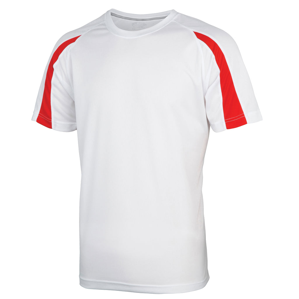 Mens AWDis 100% Polyester Contrast Short Sleeve T Shirt