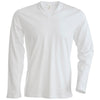 Adult Unisex Men Women Kariban Long Sleeve V Neck Slim Fit Cotton T Shirt Top