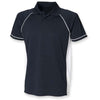 Mens Finden Hales Polyester Panel Performance Polo Neck Collar Shirt Top