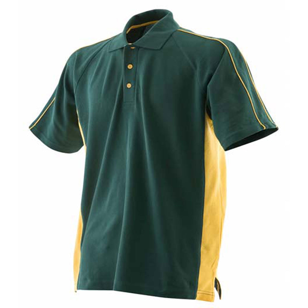 Mens Finden Hales 100% Cotton Sport Polo Neck Short Sleeve Taped Neck Shirt Top