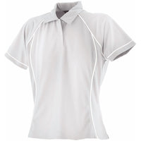 Ladies Women Finden Hales Piped Performance Polo Neck Shirt Collar Shirt Top