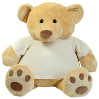 Mumbles Plush Fur Super Size Honey Teddy Bear with T Shirt