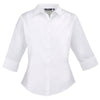 Ladies Women Premier 3/4 Sleeve Poplin Easy Care Fitted Blouse Shirt