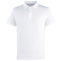 Mens Premier Coolchecker™ Stud Colour Polo Neck Collar Knit Easycare Shirt Top