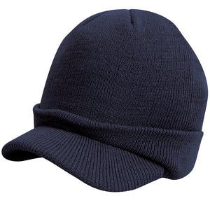 Mens Result Esco Army Heavy Knit Knitted Double Thickness Colour Warm Hat