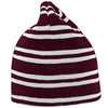 Mens Result Team Reversible Slouch Stripe Stripey Design Beanie Hat
