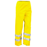 Mens Result Waterproof Safety Hi Visibility Vis Trouser Bottoms Pant (EN471)