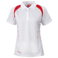 Ladies Women Spiro Team Spirit Performance Light Polo Neck Collar Shirt Top