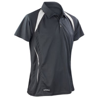Mens Spiro Team Spirit Performance Lightweight Polo Neck Collar Shirt Top