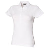 Ladies Women SF Short Sleeve Stretch Cotton Rich Polo Neck Collar Shirt Top