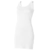Ladies Women SF Cotton Rich Extra Long Length Sleeveless Stretch Tank Vest Top