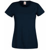 Ladies Women Fruit of the Loom Value Weight 100% Cotton Short Sleeve T Shirt Top