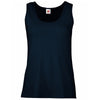 Ladies Women Fruit of the Loom Value Weight Cotton Sleeveless Vest Top