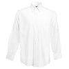 Mens Fruit of the Loom Cotton Rich Classic Oxford Long Sleeve Shirt Top