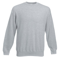 Mens Fruit of the Loom Classic Cotton Rich Set-In Plain Sweatshirt Top