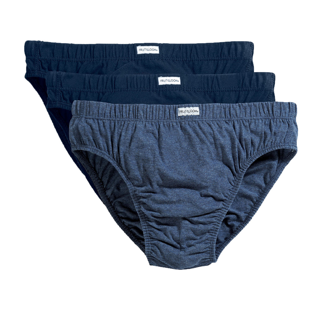 Mens 3 Pack Fruit of the Loom Black Boxer Briefs Underwear 100% Cotton S  -5X